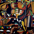 The Bull of Peace Painting by Speelman Mahlangu The Bull of Peace Painting by Speelman Mahlangu