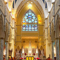 The Cathedral Of St John The Baptist at Christmastime by Denise Harty