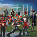 The Cemetery on Friday the 13th Painting by Charles Bickel