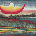 The cleft sun aspires to reach the depths of the earth by Ofra Wolf