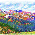 The Colorado Continental Divide on Loveland Pass Digital Art by Kirt Tisdale The Colorado Continental Divide on Loveland Pass Digital Art by Kirt Tisdale