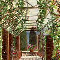 The Count's Courtyard Painting by Juliette Becker The Count's Courtyard Painting by Juliette Becker