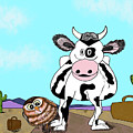The Cow Who Went Looking for a Friend Digital Art by Christina Wedberg The Cow Who Went Looking for a Friend Digital Art by Christina Wedberg