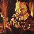 The Crystal Lake Terror Painting by Sv Bell The Crystal Lake Terror Painting by Sv Bell