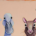 The five of us Painting by Lucia Stewart The five of us Painting by Lucia Stewart