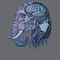 The girl and the elephant by David McKinney