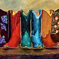 The Girls Are Back In Town Painting by Frances Marino The Girls Are Back In Town Painting by Frances Marino