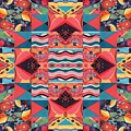 The Joy of Design Mandala Series Puzzle 8 Arrangement 6 Painting by Helena Tiainen The Joy of Design Mandala Series Puzzle 8 Arrangement 6 Painting by Helena Tiainen