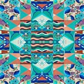 The Joy of Design Mandala Series Puzzle 8 Arrangement 6 Inverted Painting by Helena Tiainen The Joy of Design Mandala Series Puzzle 8 Arrangement 6 Inverted Painting by Helena Tiainen