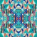 The Joy of Design Mandala Series Puzzle 8 Arrangement 7 Inverted Painting by Helena Tiainen The Joy of Design Mandala Series Puzzle 8 Arrangement 7 Inverted Painting by Helena Tiainen