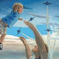 The Joy of Flight Painting by Merana Cadorette The Joy of Flight Painting by Merana Cadorette