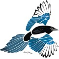 The Magpie Digital Art by Bryan Smith The Magpie Digital Art by Bryan Smith
