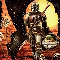 The Mandalorian Painting by Joel Tesch The Mandalorian Painting by Joel Tesch