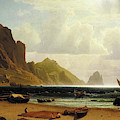 The Marina Piccola at Capri Painting by Albert Bierstadt The Marina Piccola at Capri Painting by Albert Bierstadt