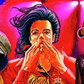 The Michael Jackson Farewell Triple Painting by Ebenlo - Painter Of Song