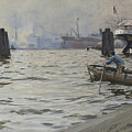 The Port of Hamburg 1891 by Anders Leonard Zorn