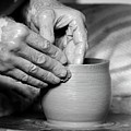 The Potter's Hands bw Photograph by Lens Art Photography By Larry Trager The Potter's Hands bw Photograph by Lens Art Photography By Larry Trager