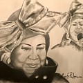 The Queen Drawing by Angie ONeal The Queen Drawing by Angie ONeal