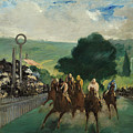 The Races at Longchamp. Edouard Manet, French, 1832-1883. Painting by Edouard Manet