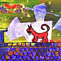The Red Cat on the Roof Mixed Media by Mimulux Patricia No The Red Cat on the Roof Mixed Media by Mimulux Patricia No