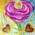 The Rose and Its Thorns Love the Whole Self Painting by Feather Redfox The Rose and Its Thorns Love the Whole Self Painting by Feather Redfox