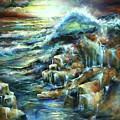The Shoreline Painting by Michael Lang The Shoreline Painting by Michael Lang