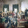 The Signing of the Constitution of the United States in 1787 Painting by Howard Chandler Christy The Signing of the Constitution of the United States in 1787 Painting by Howard Chandler Christy
