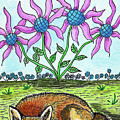 The Sleeping Fox Painting by Christina Wedberg The Sleeping Fox Painting by Christina Wedberg