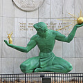 The Spirit of Detroit Statue 7754 by Jack Schultz