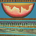 The sun divided between heaven and earth by Ofra Wolf