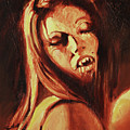 The Vampire Lover Painting by Sv Bell The Vampire Lover Painting by Sv Bell