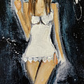 The White Chemise Painting by Roxy Rich The White Chemise Painting by Roxy Rich