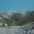 Winter in The White Mountains Crete by David Capon