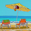 The yellow umbrella Painting by Mike Stanko The yellow umbrella Painting by Mike Stanko