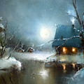 Theater of Moon Painting by Igor Medvedev Theater of Moon Painting by Igor Medvedev