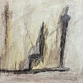 Three figures minus one Drawing by David Euler Three figures minus one Drawing by David Euler