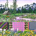 Three Sisters Quilts Painting by Diane Phalen Three Sisters Quilts Painting by Diane Phalen