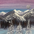 Three Snowy Trees Painting by Lisa Neuman Three Snowy Trees Painting by Lisa Neuman