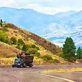 Timbers truck in Idaho Mixed Media by Tatiana Travelways Timbers truck in Idaho Mixed Media by Tatiana Travelways