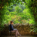 To Pause in Hidcote Gardens by W Chris Fooshee