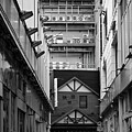 Tokyo Urban Layers - Shibuya Backstreet Black and White by Matthias Hauser