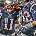 Tom Brady Art 1 Painting by Joe Hamilton Tom Brady Art 1 Painting by Joe Hamilton