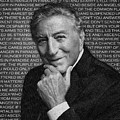 Tony Bennett And Lyrics Painting by Tony Rubino Tony Bennett And Lyrics Painting by Tony Rubino