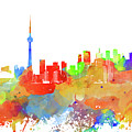 Toronto Ontario Canada Multicolor Skyline Design 246 Mixed Media by Lucie Dumas Toronto Ontario Canada Multicolor Skyline Design 246 Mixed Media by Lucie Dumas