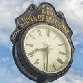 Town Clock - Beaufort North Carolina Photograph by Bob Decker Town Clock - Beaufort North Carolina Photograph by Bob Decker