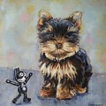 Toy VS Toy Painting by Jean Cormier Toy VS Toy Painting by Jean Cormier