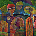 Travelers Then Came Painting by Martin Tose 1959-2004 Travelers Then Came Painting by Martin Tose 1959-2004