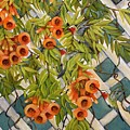 Hummingbird Trellis Painting by Barbara Landry Hummingbird Trellis Painting by Barbara Landry