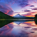 Trillium Lake Sunrise Photograph by Darren White Trillium Lake Sunrise Photograph by Darren White