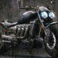 Triumph Rocket 3 Motorcycle by Vart Painting by Vart Studio Triumph Rocket 3 Motorcycle by Vart Painting by Vart Studio